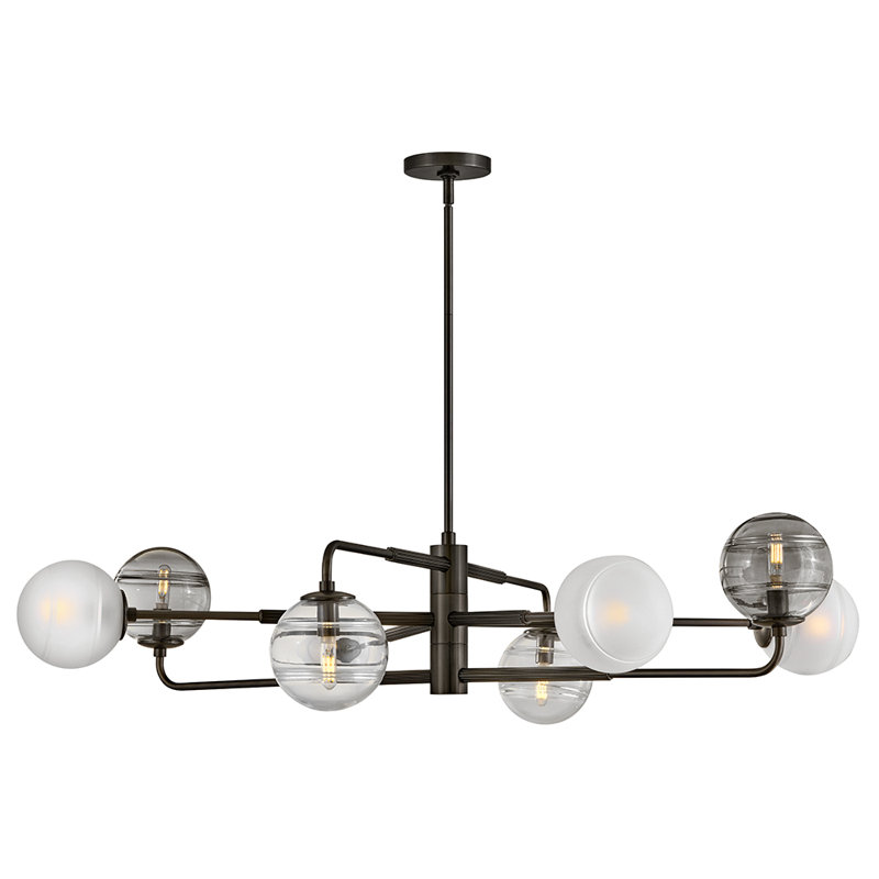 Oberon 8 - Light Chandelier, Black Oxide