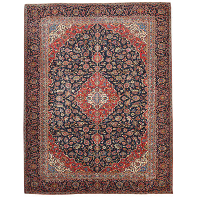 Tapis oriental unique de couleur mauve 9X12