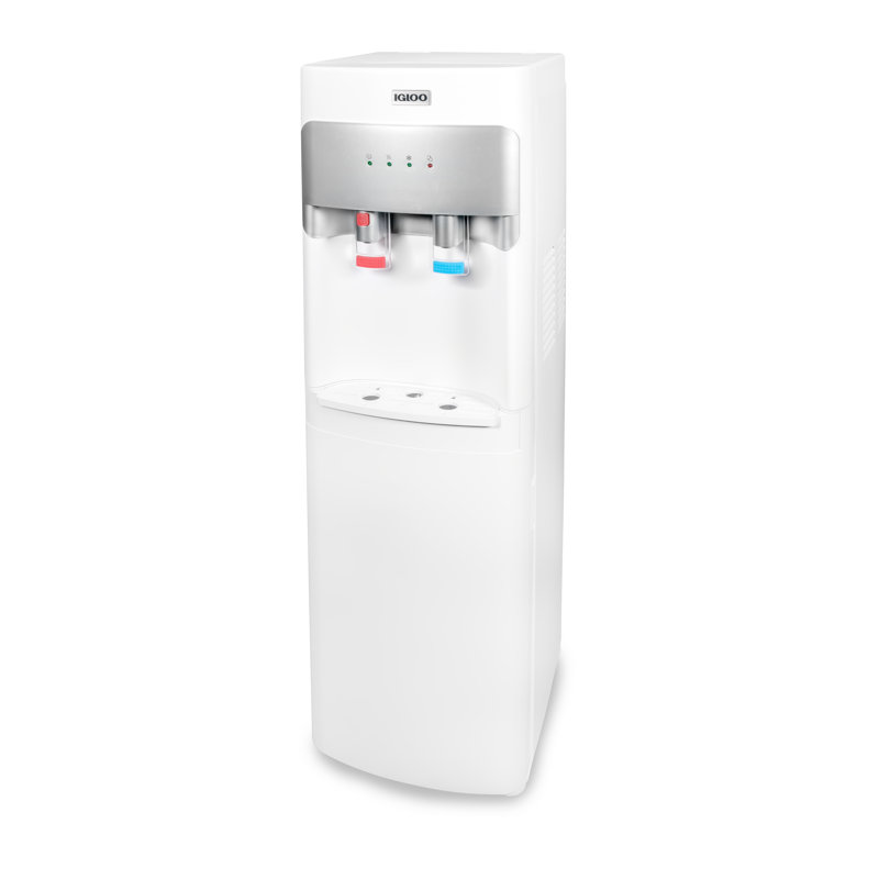 Igloo White Metal Bottom Load Hot and Cold Water Dispenser