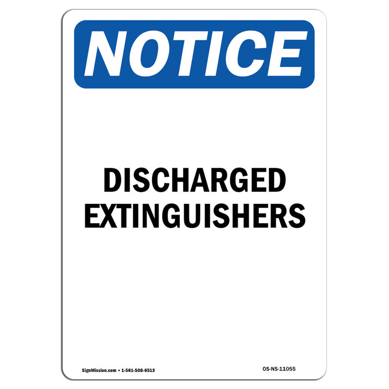 Enseigne d'extincteur en aluminium 18 x 24