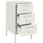 Bedside Cabinet 36x39x68 cm Steel-1427999329
