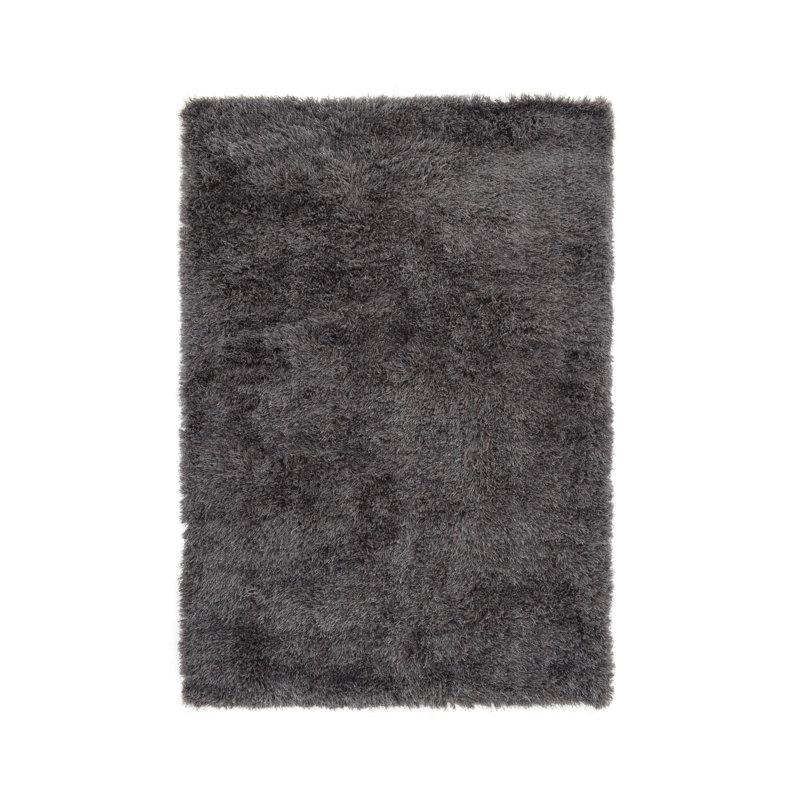 Solid Colour Shag Area Rug Set, Rectangle 120 x 170cm