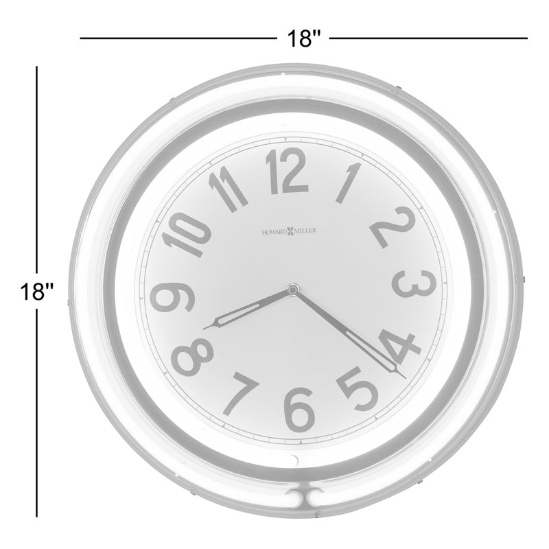 Studio Neon Metal Wall Clock