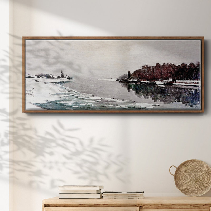 «The Neve» sur la berge de la seine, 1867, reproduction d'art sur toile, H 24 po x l 60 po x P 1,5 po, Noir