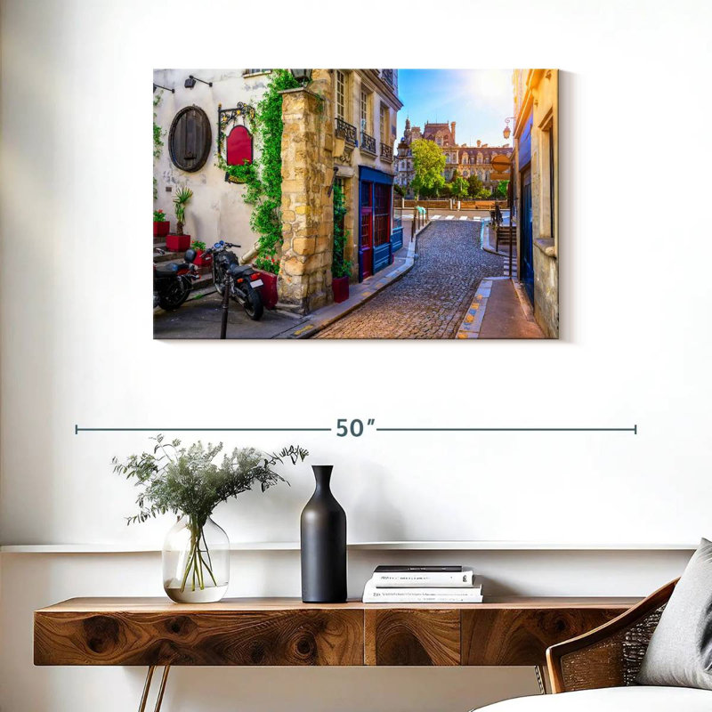 Ravi, vieille rue parisienne, H 24 po x l 36 po