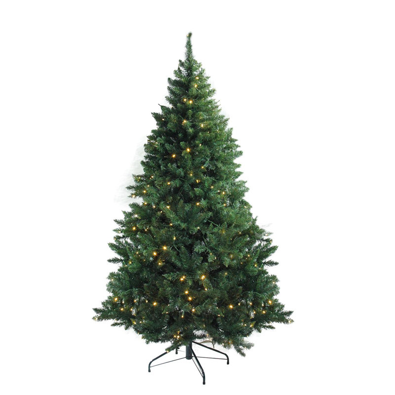 Sapin de Noël artificiel pré-éclairé Buffalo - lumières DEL blanc chaud, H 12 pi