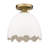 Shell Semi-Flush Mount