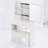 29.2" Vanity Table With Mirror And Storage For Small Space