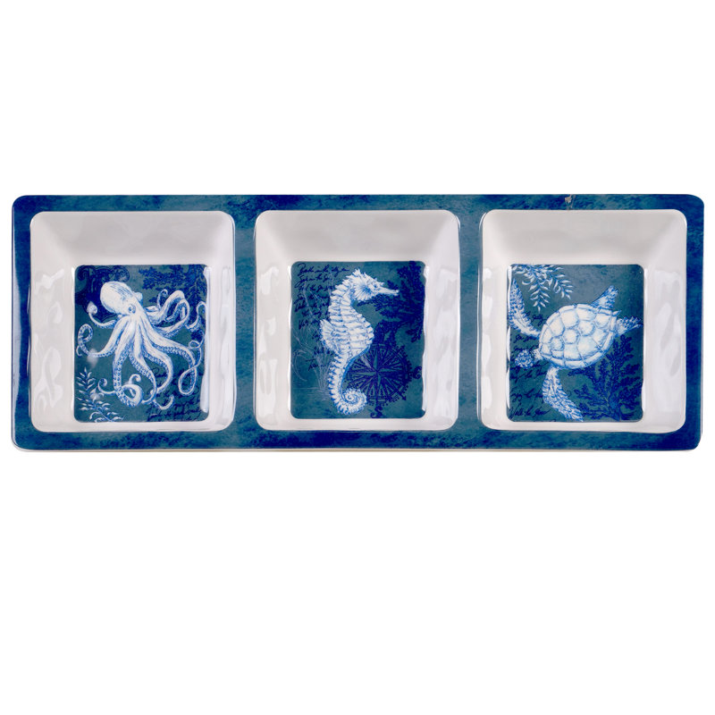 Certified International Oceanic 3Pc Hostess Set