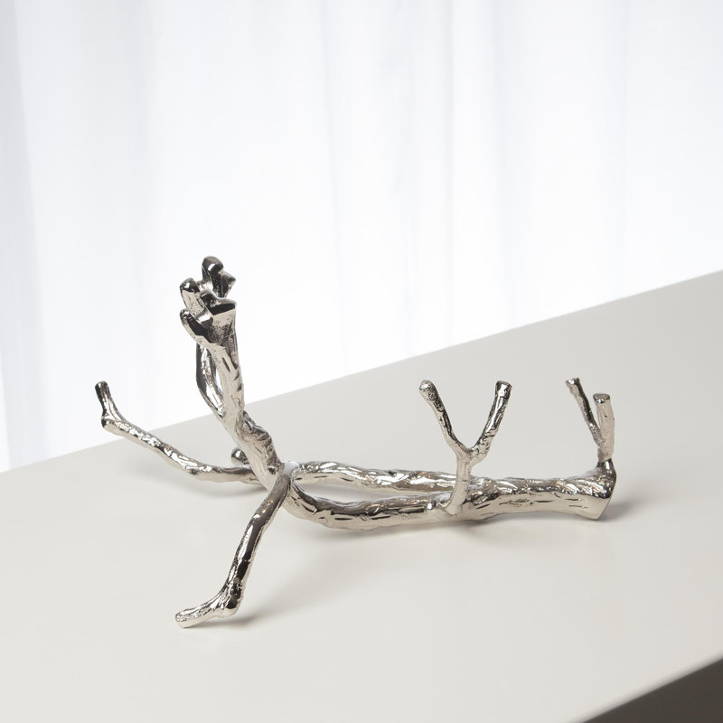 Twig Wine Bottle Holder, Nickel