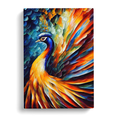 Peacock Portrait No.2 - Wrapped Canvas
