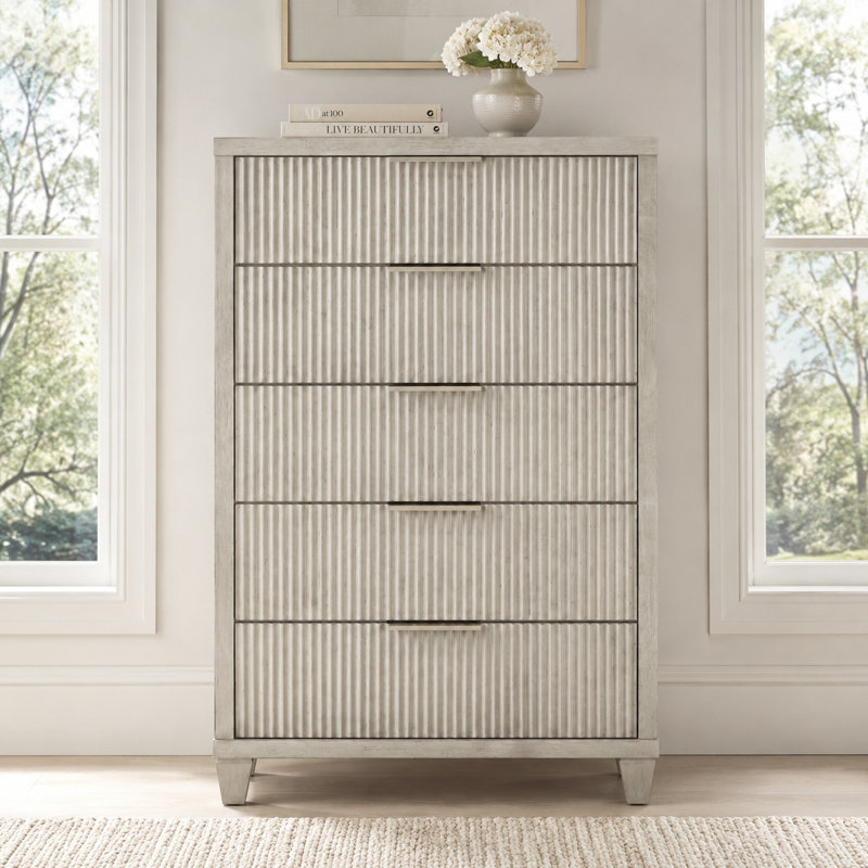 Commode 5 tiroirs Aurelin, Anti-blanc