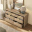 Commode bohémienne à 7 tiroirs de 56,88 po avec beaucoup de rangement-865873886