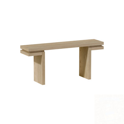 Rectangular Console Table With Sturdy Wooden Frame