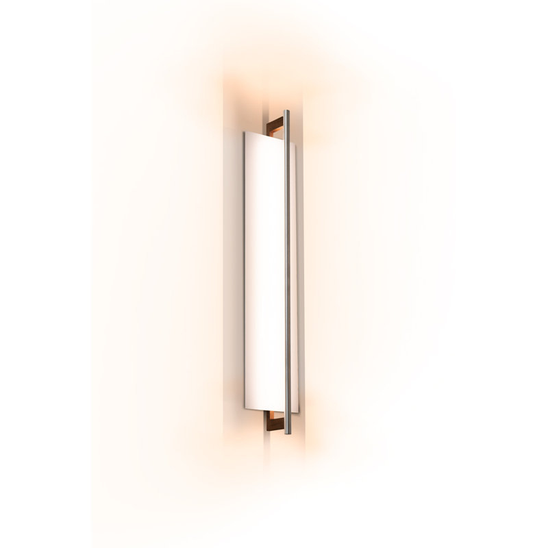 Merus 31" LED Dimmable Wall Sconce, Walnut, 4000K, 277V AC