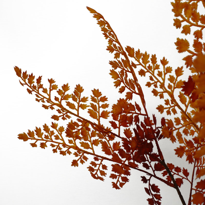 70cm Faux Foliage Plant in Pot, Orange
