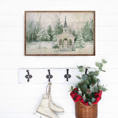 Church In Winter By Judy Buswell