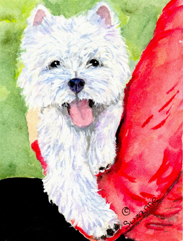 Drapeau de jardin à 2 côtés westie