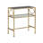 Rectangular Metal And Glass Accent Table