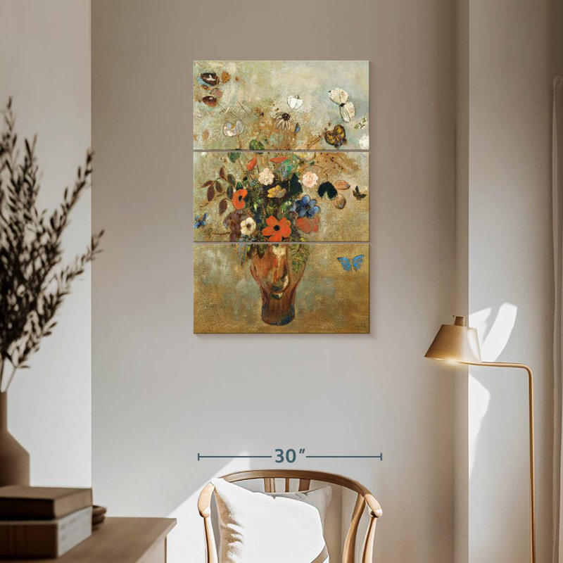 Harnek Nature morte aux fleurs 1905, H 57 po x l 36 po