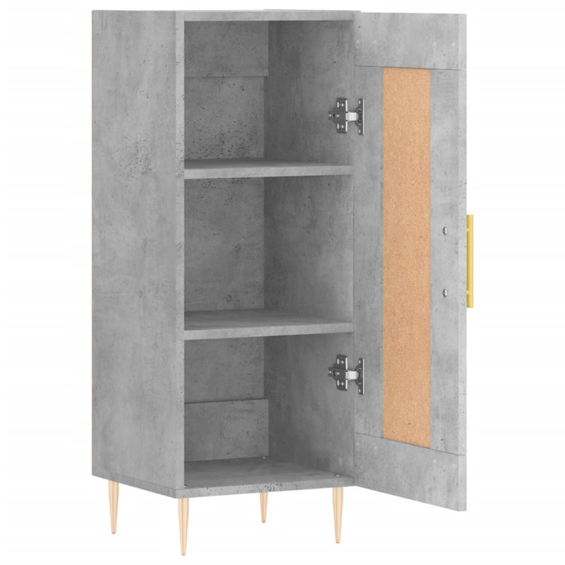 Lourdes 34.5cm Sideboard, Concrete Grey