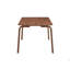 Ensemble de salle à manger 5 pièces moderne et moderne avec finition noyer, table rectangulaire et 4 chaises à oreilles style rétro