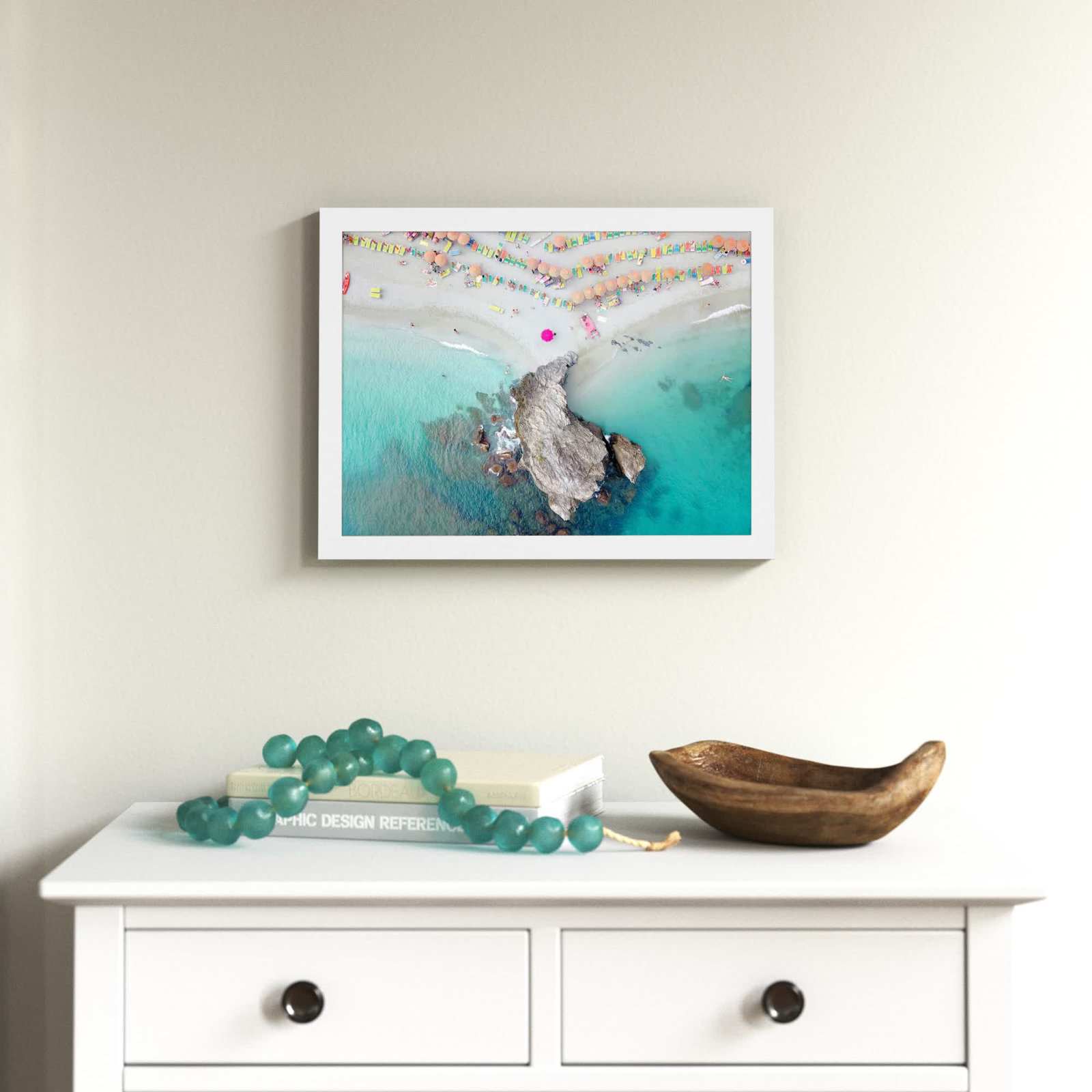 Monterosso 8 Photo Print, 25" H x 33" W, White
