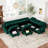 Ridoy 9-Piece Velvet Convertible Modular Sofa Sectional Livingroom Sofa Set, 8 Storage Ottomans with 7 Backrest-1330921568