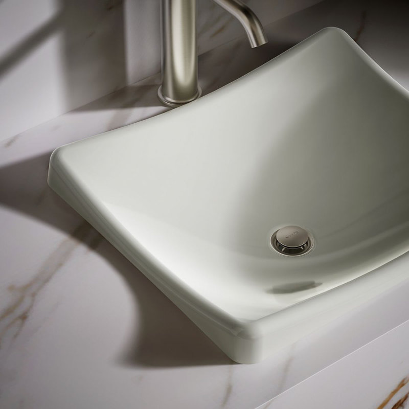 DemiLav Metal Specialty Vessel Bathroom Sink, Dune