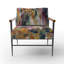 Golden Explosion Triangles I - Fauteuil rembourré contemporain, fauteuil d'appoint géométrique abstrait-1098656868