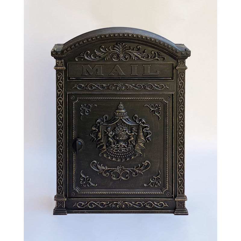 Aluminum Wall Mounted Mailbox, Bronze