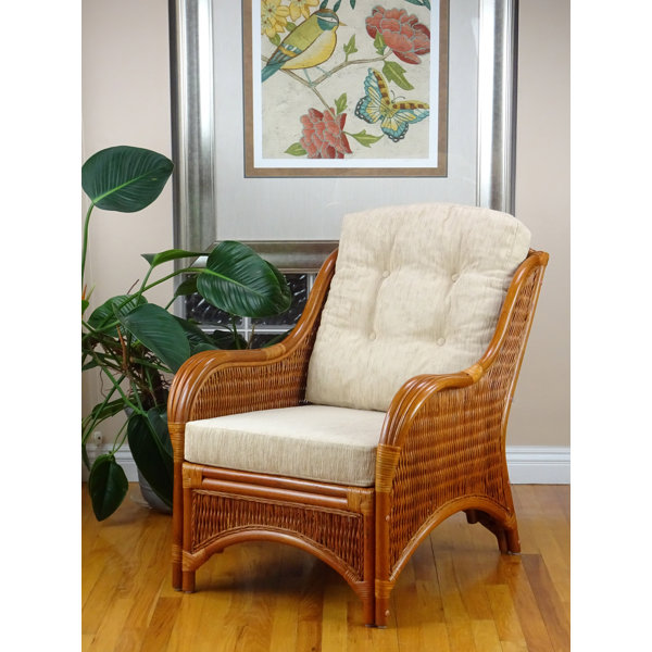 Natural Rattan Sofa Wood Frame Cane Couch with Upholstery Seat Cushion -  China Rattan Couch, Cane Sofa