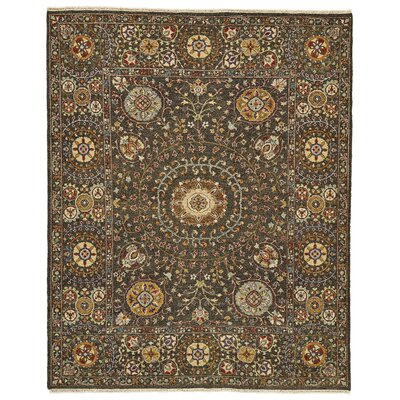 Kondo Oriental Handmade Flatweave Wool/Cotton Charcoal Area Rug -  Alcott HillÂ®, A24EF70EE76C4380AB5D80CB2053B5CA