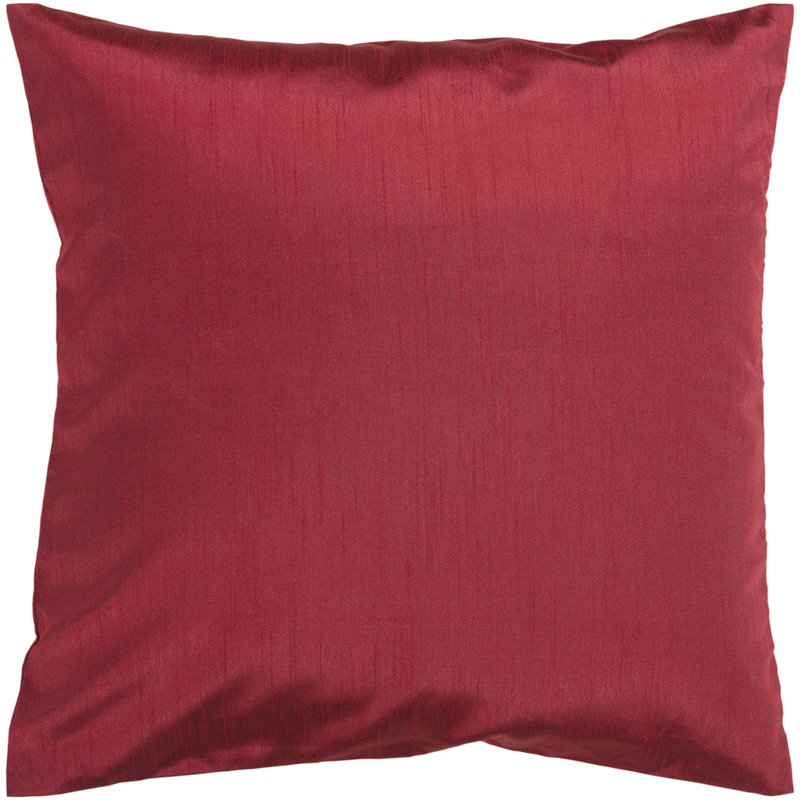Teal Polyester Square Throw Pillow with Down Fill
