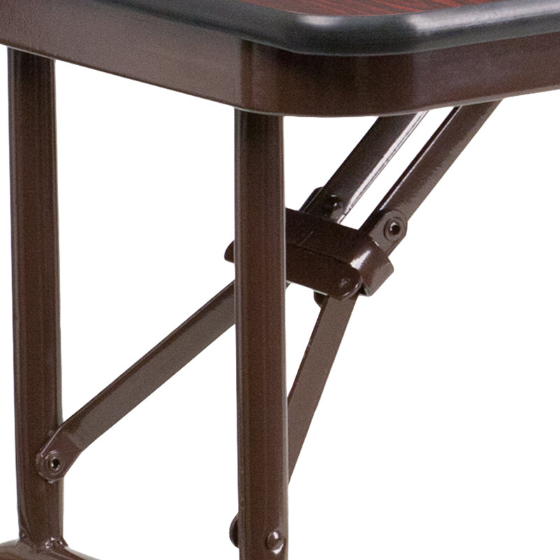 Table de banquet pliante en mélamine 24 po x 48 po Wofford, H 30 po x L 48 po x l 24 po