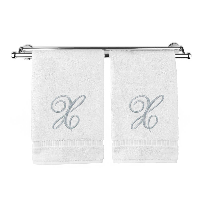 Super Plush Hand Towel, White/Silver, X