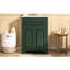 Meuble-lavabo de 61 cm (24 po) avec lavabo en céramique, 2 portes, 1 tiroir basculant, design compact, esthétique contemporaine, quincaillerie assortie, armoire intégrée à 2 portes, style moderne