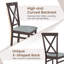 Gymax Modern Dining Chairs w/ Rubber Wood Frame Hollowed Backrest for Kitchen-115297015