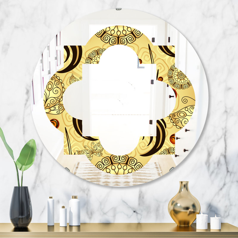 Miroir mural sans cadre Quatrefoil Luxury, H 31,5 po x l po