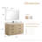 Porto 55 " W 1 Single Vanity Bathroom Vanity With Quartz Top with Mirror-2010708811-2010668840