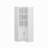 78.9'' H 5-Layer Corner Bookcase With Glass Doors