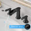 Robinet de salle de bain pour lavabo à 3 trous avec robinet à double poignée à levier double et robinet à 3 poignées-117992763