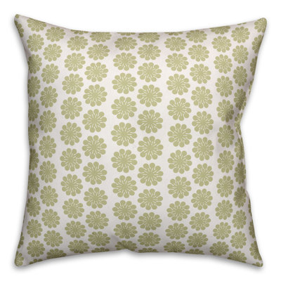 Floral Square Throw Pillow