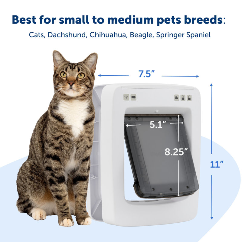 PetSafe NEVER RUST SmartDoor™ Connected Pet Door, Medium, 14.3" H x 10.8" W x 1" D