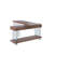Annalis Wooden Top L-shaped Desk w/ Glass Panel Base-72251085