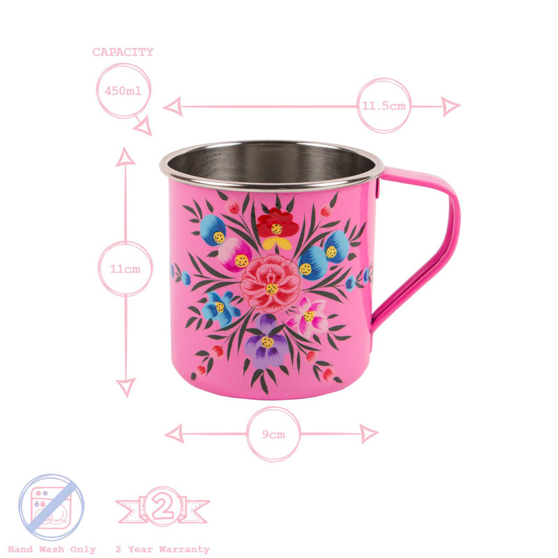 Camping Mug - 450ml, Raspberry