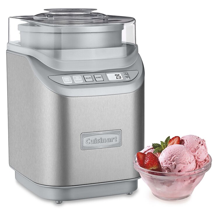 Antarctic Star Ice Cream Maker 1.5qt with Compressor,Stainless Steel No Pre-freezing Electric Automatic Ice Cream Machine Keep Cool Function, No Salt