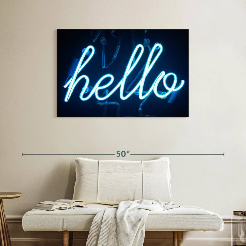 Tergel Hello Neon Sign, 26" H x 39" W