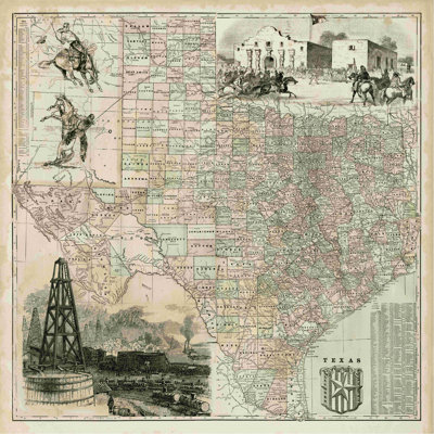 Carte du Texas