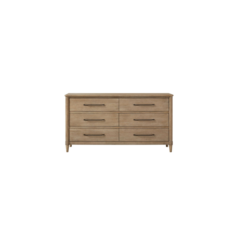 Commode à 6 tiroirs Casual, finition sable